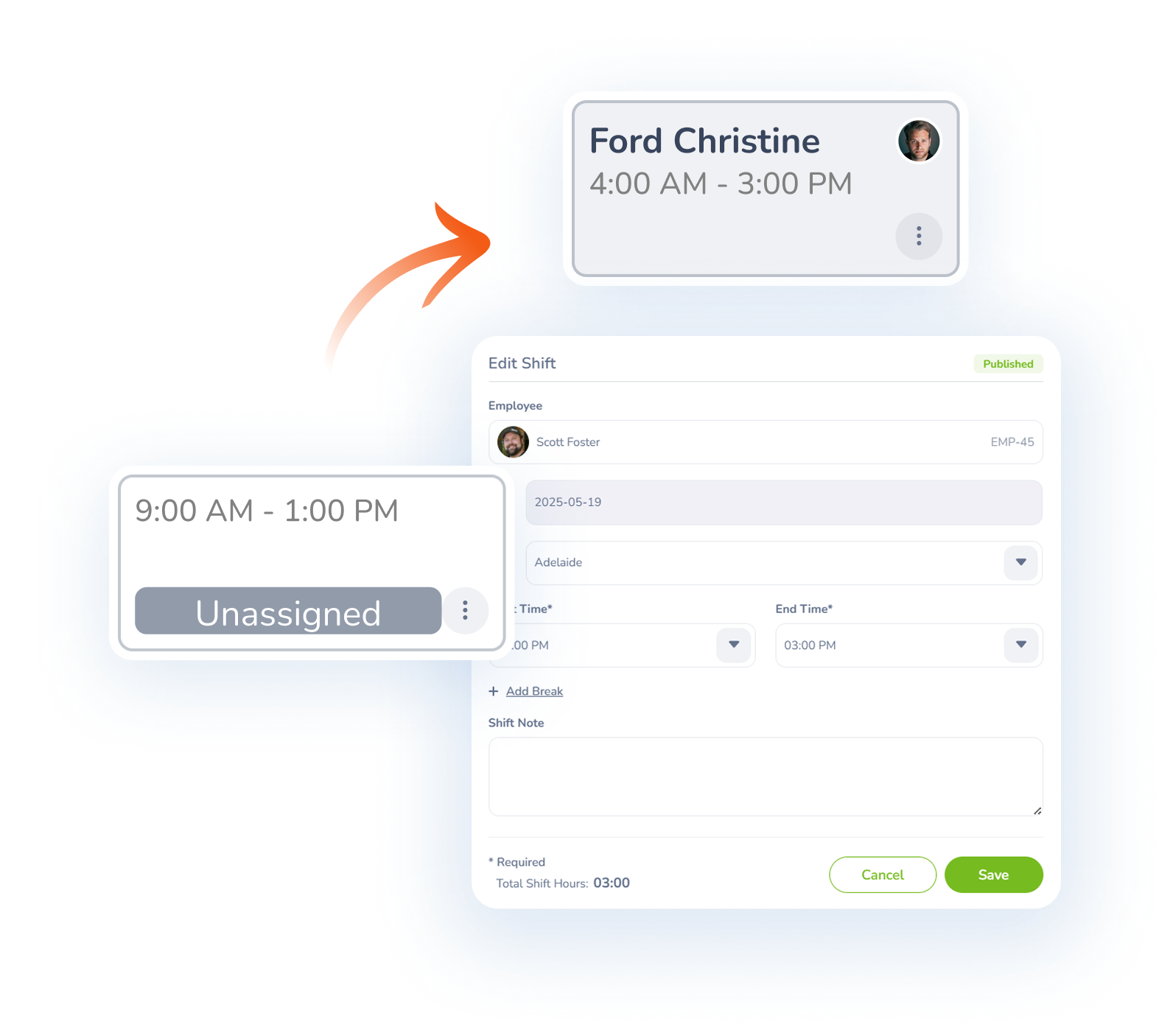 Simple Flexible Shift Management