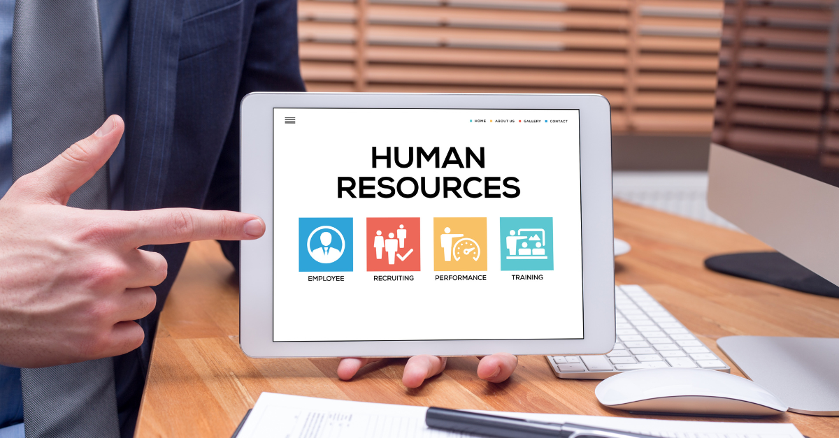 HR Written on Screen