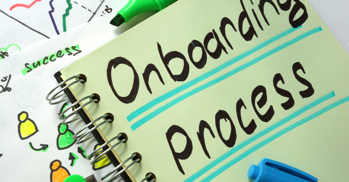 Onboarding Process Written on Paper