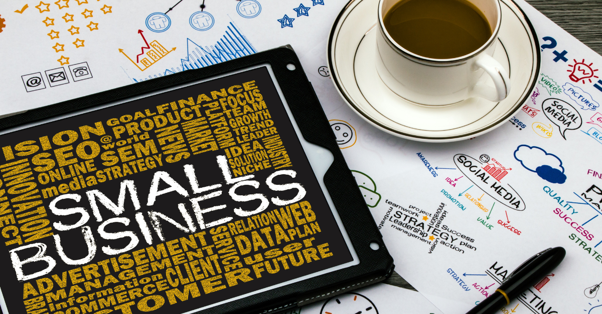 Small Business Written on Tablet