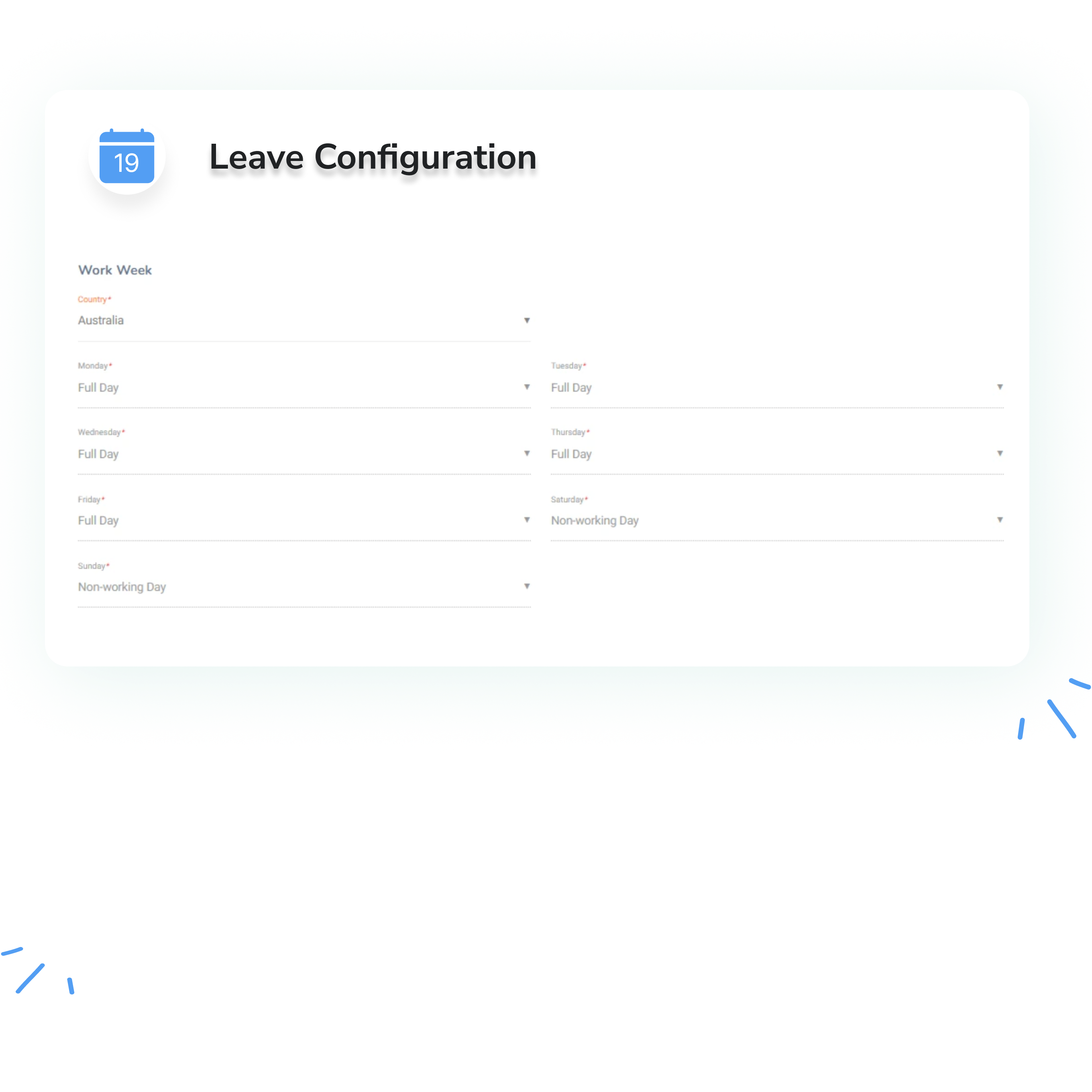 Advanced Leave Configuration