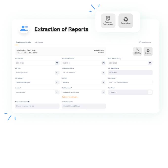 snapshot reporting