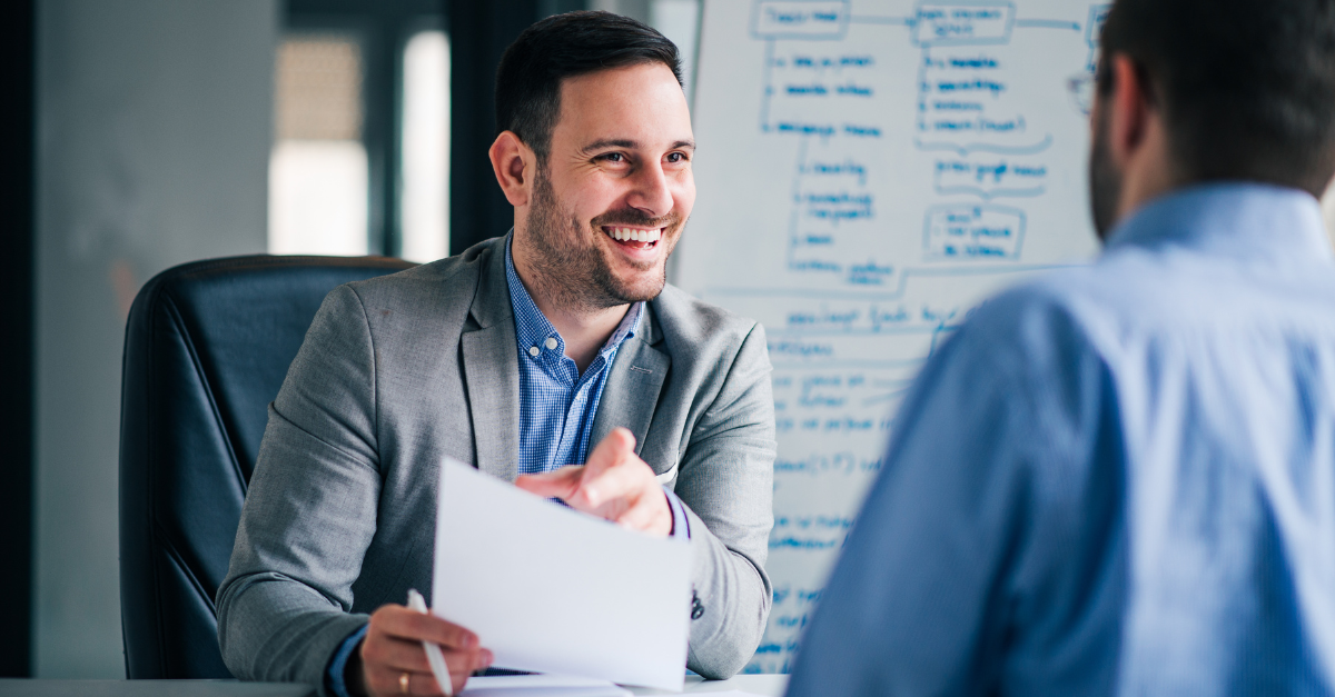 Person at Hiring Interview